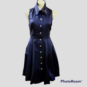 Camille Le Vie royal blue open back dress